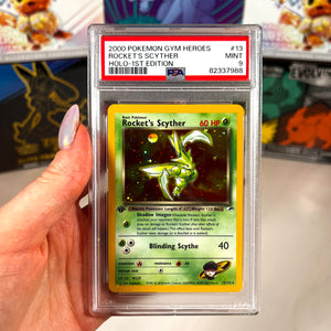 PSA 9 Rocket's Scyther [1st Edition] #13 Pokemon Gym Heroes