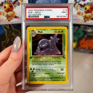 PSA 9 Muk [1st Edition] #13 Pokemon Fossil